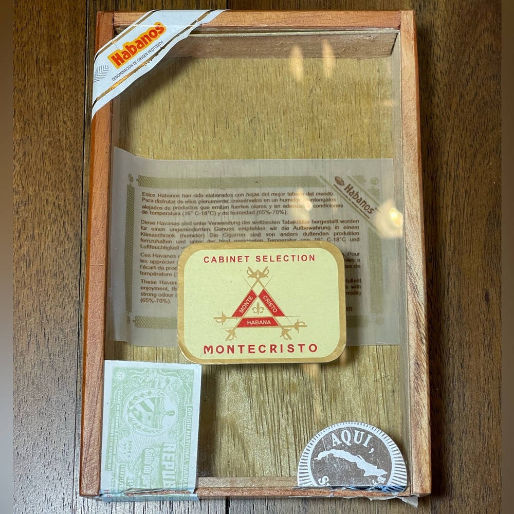 Montecristo Cigar Box with Labels